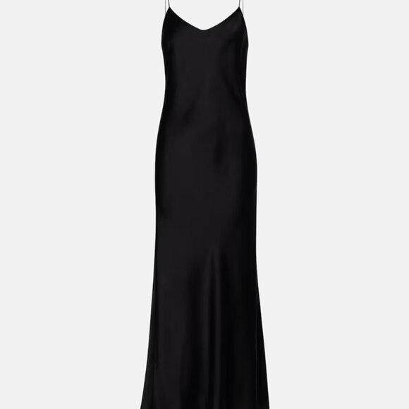 ASCENO Lyon Silk Satin Slip Dress Small - Picture 5 of 16